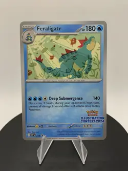 Pokemon Illustration Contest 2024 Feraligatr SVP 213 Black Star Promo MINT - Image 1