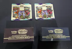 Pokemon Center Elite Trainer Box Error Chilling Reign 2 PC ETB SET+ Double Packs - Image 2