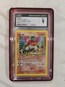 CGC 9 MINT Ho-Oh 2001 Neo Revelation 7/64 Holo Pokemon Card - Image 1