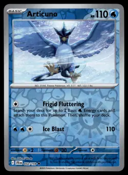 Articuno 032/159 Uncommon Journey Together Pokemon Reverse Holo Near Mint - Image 1
