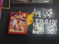 Pokemon Lot - 2 Mew 151 Playmats & Coin Deck Box & Charizard Sleeves Metal Coins - Image 4