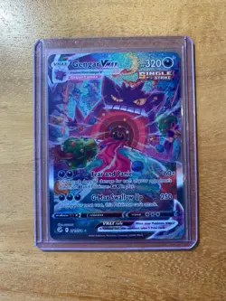 Gengar VMAX Alternate Art Secret 271/264 Swsh08: Fusion Strike Holo Pokemon Card - Image 1