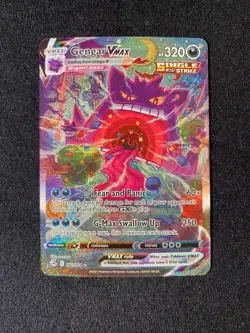 Gengar VMAX Alternate Art Secret 271/264 Swsh08: Fusion Strike Holo Pokemon Card - Image 3