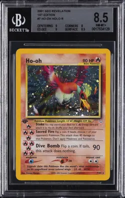 2001 POKEMON NEO REVELATION 1ST ED HO-OH BGS 8.5 - Image 1