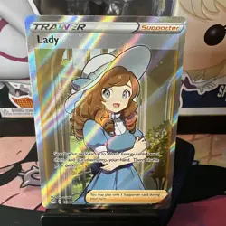 Lady 193/196 Ultra Rare Full Art Pokemon Card Trainer Lost Origin NM - Image 2