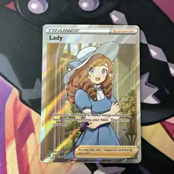 Lady 193/196 Ultra Rare Full Art Pokemon Card Trainer Lost Origin NM - Image 3