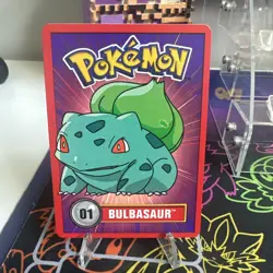 Bulbasaur 01 1998 Official Nintendo Pokemon Promo Card VINTAGE RARE - Image 1