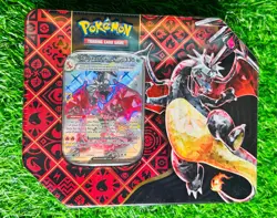 Pokemon Paldean Fates Charizard ex Tin Sealed - Image 1