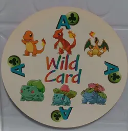 1999 Pokemon Rummy Venusaur & Charizard Evolutions Wild Ace Of Clubs RARE - Image 1