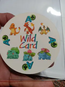 1999 Pokemon Rummy Venusaur & Charizard Evolutions Wild Ace Of Clubs RARE - Image 3