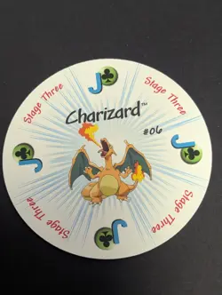Charizard Card Game Piece J of Clubs Stage 3 POKEMON RUMMY NM - Image 1