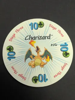 Charizard Card Game Piece 10 of Clubs Stage 3 POKEMON RUMMY - Image 1