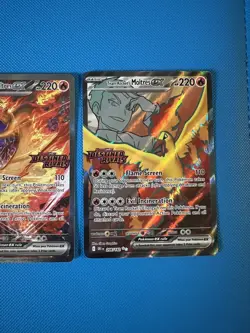 3 x Stamped Pokemon TCG Team Rocket's Moltres ex Destined Rivals UPC Promo Cards - Image 2