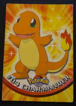 1999 Topps Pokemon TV Animation Series 1 - Charmander #04 Blue Logo Non Holo MP - Image 1