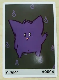 Ginger (Gengar) #94 - Gen 1 Pookiemoot Fan Art - Pokemon - Image 1