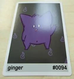 Ginger (Gengar) #94 - Gen 1 Pookiemoot Fan Art - Pokemon - Image 2