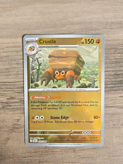 Pokemon TCG Crustle 052/086 Uncommon Pokeball Reverse Holo Black Bolt NM - Image 1