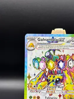 Galvantula ex 159/142 Stellar Crown Full Art Ultra Rare Holo Pokemon Card NM 159 - Image 3