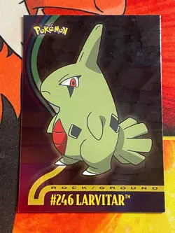 2001 Topps Pokemon Johto League Champions Holo Foil #246 Larvitar - Image 1