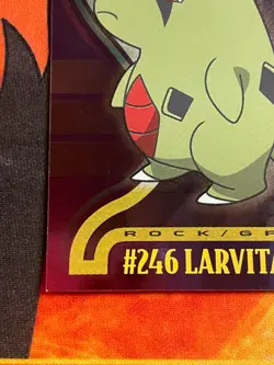 2001 Topps Pokemon Johto League Champions Holo Foil #246 Larvitar - Image 4