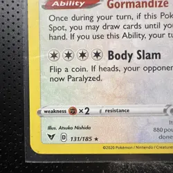 Snorlax 131/185 Vivid Voltage 2020 Pokemon Card Holo Rare NM-Mint #124 - Image 4