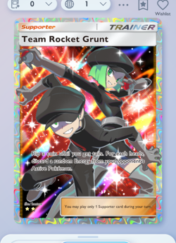 Pokemon TCG Pocket - Team Rocket Grunt Full Art 2⭐, Shining Revelry, English - Image 3