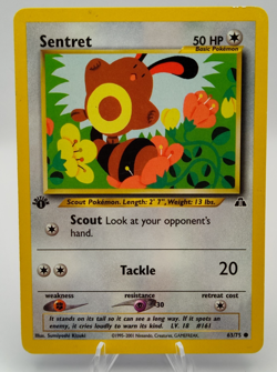 Pokemon TCG Sentret 63/75 Neo Discovery 1st Edition VLP - Image 1