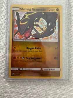 Pokemon TCG Shining Rayquaza Shiny Holo Rare 56/73 Holo Shining Legends - Image 1
