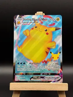 Surfing Pikachu VMAX 009/025 Celebrations Ultra Rare Holo Pokemon Card NM 009 - Image 1