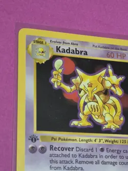Pokemon Cards 1st Edition Shadowless Kadabra 32/102 Base Set NM - Image 2