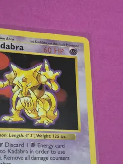 Pokemon Cards 1st Edition Shadowless Kadabra 32/102 Base Set NM - Image 3