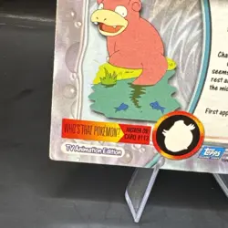 #79 Slowpoke - Pokemon Topps Silver Holo Card - Blue Logo LP/MP - Image 3