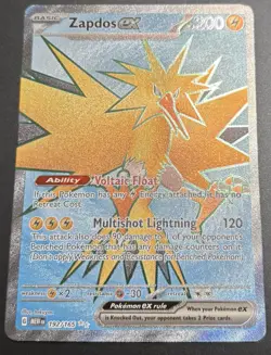 Pokemon TCG Scarlet & Violet 151 Zapdos ex 192/165 Ultra Rare Holo NM/M - Image 2