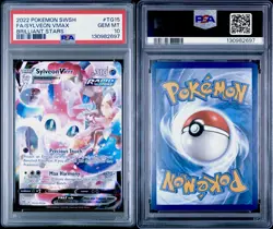2022 Pokemon Brilliant Stars Trainer Gallery Sylveon Vmax #TG15 PSA 10 Gem Mint - Image 3