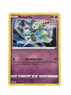 New: 2021 Pokemon TCG Meloetta Fusion Strike 124 Regular Rare - Image 1