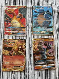 Pokemon Oversized Cards Charizards, Blastoise And Lucario! - Image 1