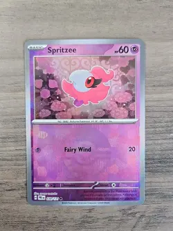Pokemon TCG Spritzee 038/131 Poke ball Reverse Holo SV Prismatic Evolutions NM - Image 1