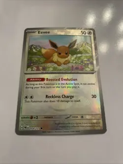 Pokemon Eevee TCG Reverse Holo Card 074/131 Prismatic Evolutions Pokeball - Image 2
