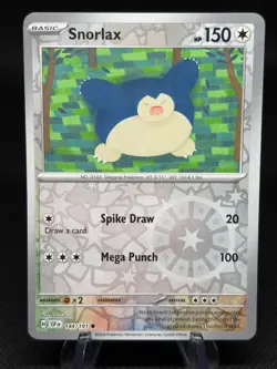 Snorlax 144/191 Reverse Holo Surging Sparks SSP Pokemon Card NM - Image 1