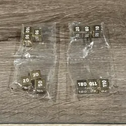 12 - Pokemon TCG - Gold & White - Sword & Shield - Metal Damage Counter Dice - Image 1