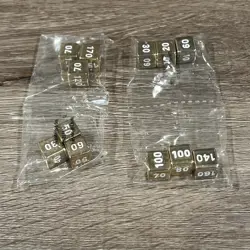 12 - Pokemon TCG - Gold & White - Sword & Shield - Metal Damage Counter Dice - Image 2