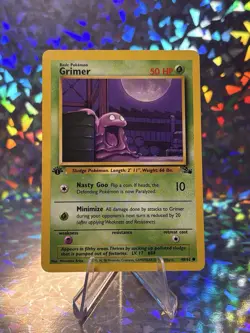 Pokemon TCG Grimer Fossil 48/62 Regular 1st Edition - Image 1