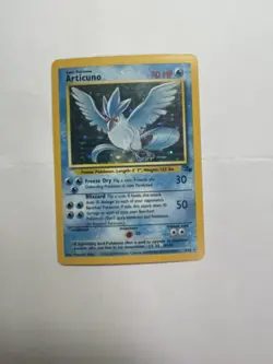 Pokemon TCG Articuno Holo Unlimited Rare Card 2/62 Fossil Set NM beautiful - Image 1