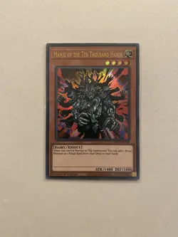 Yugioh Manju of the Ten Thousand Hands GFP2-EN099 Ultra Rare 1st Edition NM - Image 1