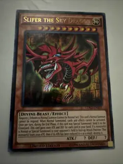 Slifer the Sky Dragon Ultra Rare Legendary Decks II LDK2-ENS01 NM/LP - Image 1