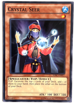 Yu-Gi-Oh! Crystal Seer SDSC-EN017 Spellcaster Effect Monster Unlimited - Image 1