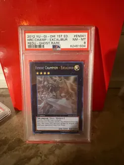 Yu-Gi-Oh! Ghost Rare 1st Edition - Heroic Champion Excalibur - PSA 8 REDU-EN041 - Image 1