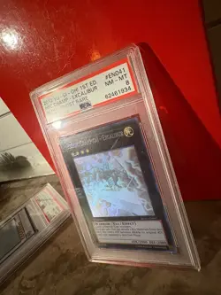 Yu-Gi-Oh! Ghost Rare 1st Edition - Heroic Champion Excalibur - PSA 8 REDU-EN041 - Image 2