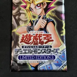 Yu-Gi-Oh! Limited Edition 3 Booster Pack Japanese Yami Yugi New Unopened Sealed - Image 3
