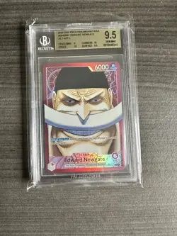 One Piece Card BGS 9.5 Gem Mint Edward.Newgate Paramount War 2023 OP02-001 - Image 1